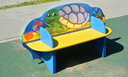 Детская скамейка С-171 "Морская черепаха" двухсторонняя